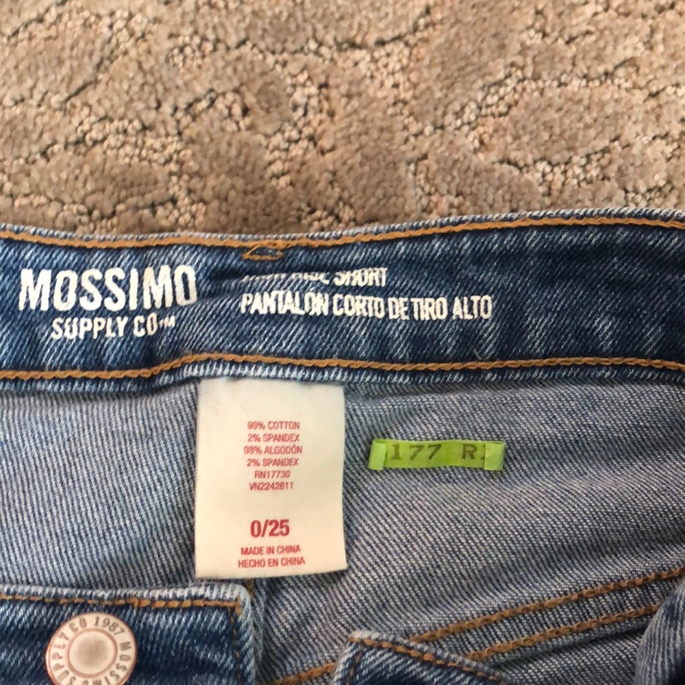 Mossimo Jean shorts size 0/25 - Picture 3 of 3